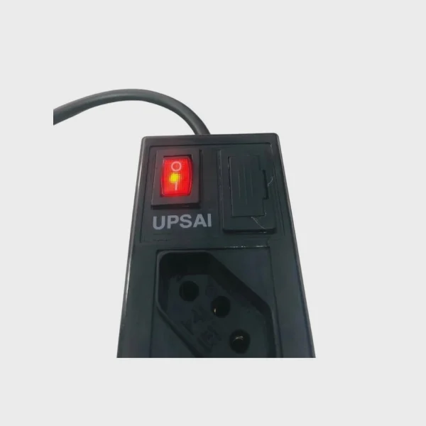 Filtro De Linha 3 Tomadas Chave Liga / Desliga Com Protetor De Tensão - Upsai - Image 4