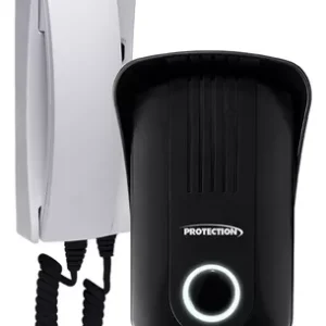 Porteiro Eletrônico Interfone Residencial Protection Pt-270 Cor Branco/cinza Bivolt