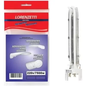 Resistência Ducha Advanced E Top Jet 7500w 220v Lorenzetti Acabamento Brilhante Cor Branco