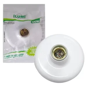 Plafon 100w 250v Com Receptáculo De Porcelana