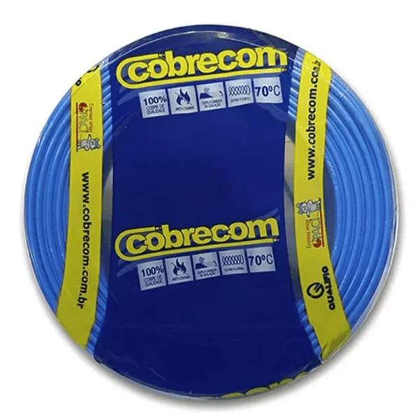 Cabo Flexível 2,5mm 750v Azul  Cobrecom