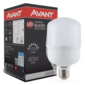 Lâmpada Led 40w Bulbo E27 6500k  Bivolt Cor Da Luz Branco-frio 100v/240v