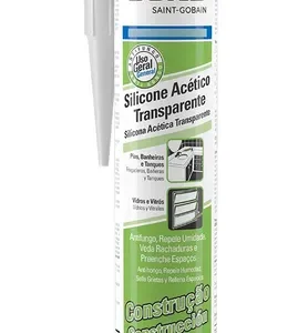 Adesivo De Silicone Acético Transparente 256g 270ml Tekbond