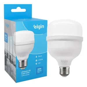 Lâmpada Super Bulbo Alta Potência Led 20w 6500k Elgin
