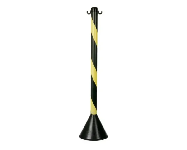 Pedestal Segurança/Sinalização Plástico Preto/Amarelo 95Cm
