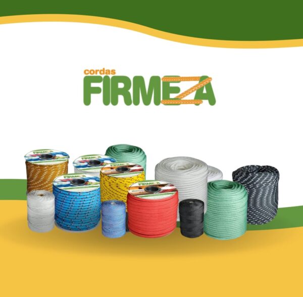 Corda poliester colorida firmeza